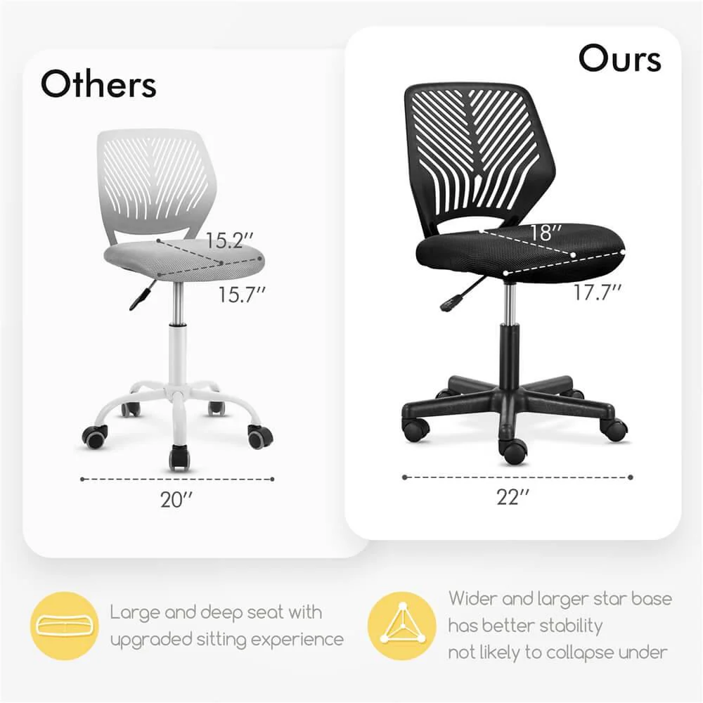 Yaheetech Armless Teens Desk Chair - Image 10