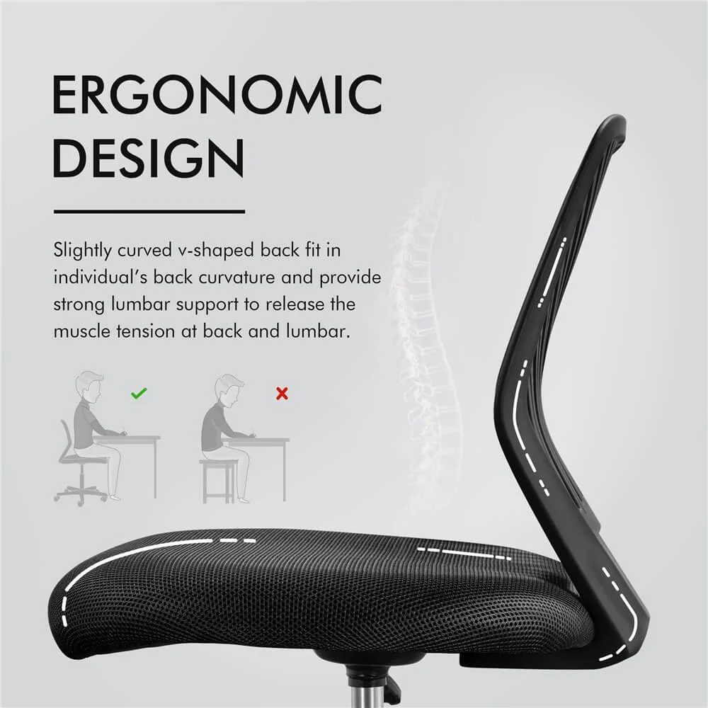 Yaheetech Armless Teens Desk Chair - Image 11