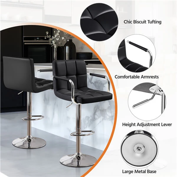 Yaheetech Bar Stools Set of 4 - Image 16