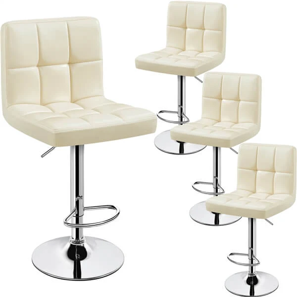 Yaheetech Adjustable PU Leather Swivel Barstools - Image 16
