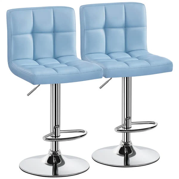 Yaheetech Adjustable PU Leather Swivel Barstools - Image 17