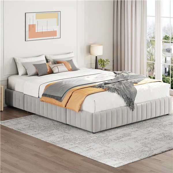 Yaheetech Upholstered Bed with Underbed 3 Storage Drawers - Image 20