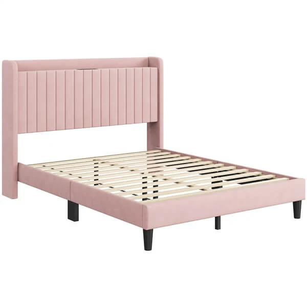 Yaheetech Bed Frame with USB Charging Station and Storage - Image 6