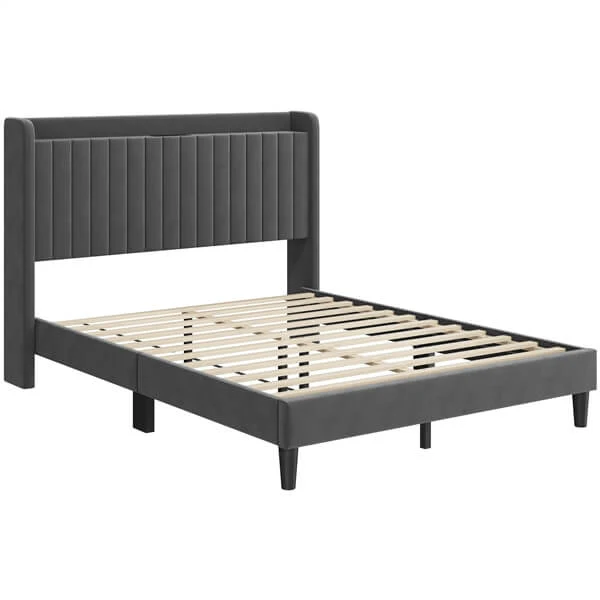 Yaheetech Bed Frame with USB Charging Station and Storage - Image 8