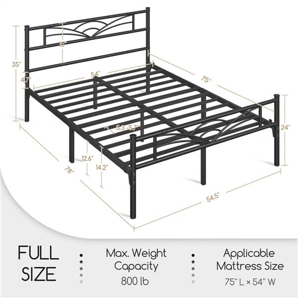 Yaheetech Bed Frames Metal Platform Bed - Image 6