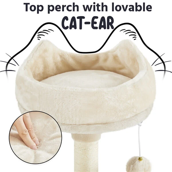 Yaheetech Big Cat House Plush Cat Tower 68.5 inch - Image 8