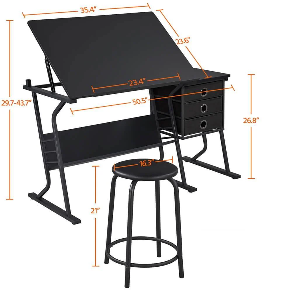 Yaheetech Drafting Table for Adults - Image 3