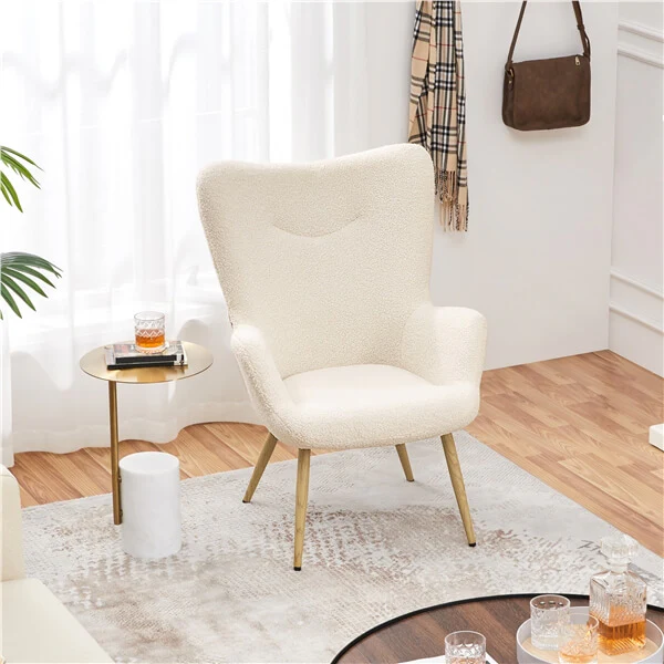 Yaheetech Boucle Accent Chair - Image 8