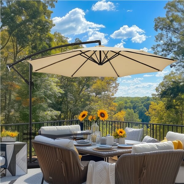 Yaheetech Cantilever Hanging Sunshade