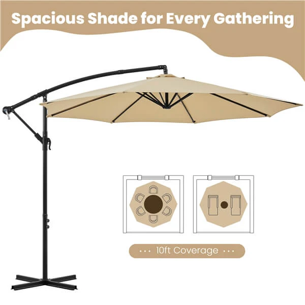 Yaheetech Cantilever Hanging Sunshade - Image 9