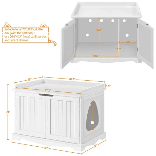 Yaheetech Cat Litter Box Enclosure - Image 3