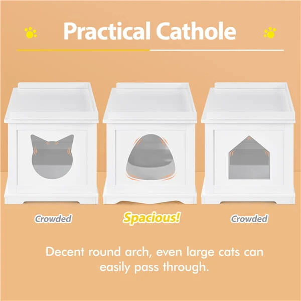 Yaheetech Cat Litter Box Enclosure - Image 7