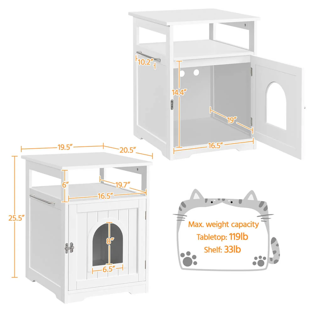 Yaheetech Cat Litter Box Enclosure - Image 4