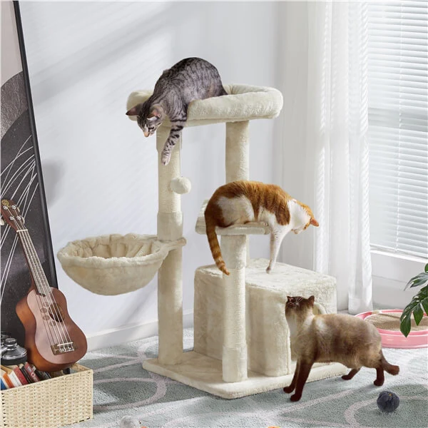 Yaheetech  34.5″ Height Cat Tree with Condo - Image 11