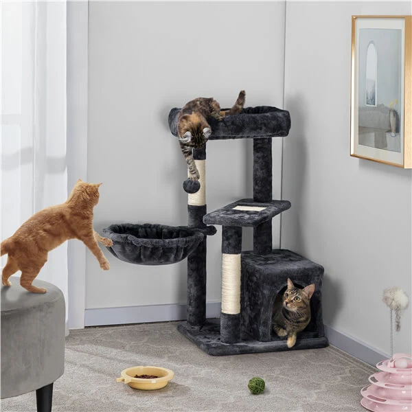 Yaheetech  34.5″ Height Cat Tree with Condo - Image 12