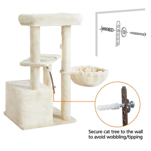 Yaheetech  34.5″ Height Cat Tree with Condo - Image 9