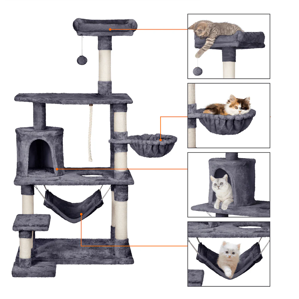 Yaheetech Cat Tree 62 Inch - Image 10