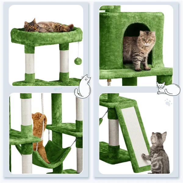 Yaheetech Cat Tree Cat Tower 63in - Image 4