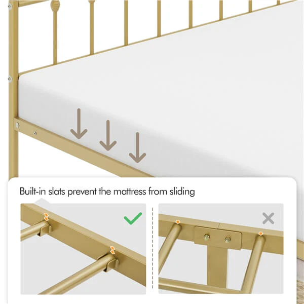 Yaheetech Classic Metal Platform Bed Frame - Image 12