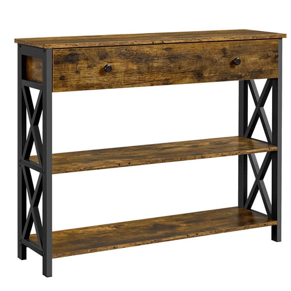 Yaheetech Console Table with Drawer - Image 5
