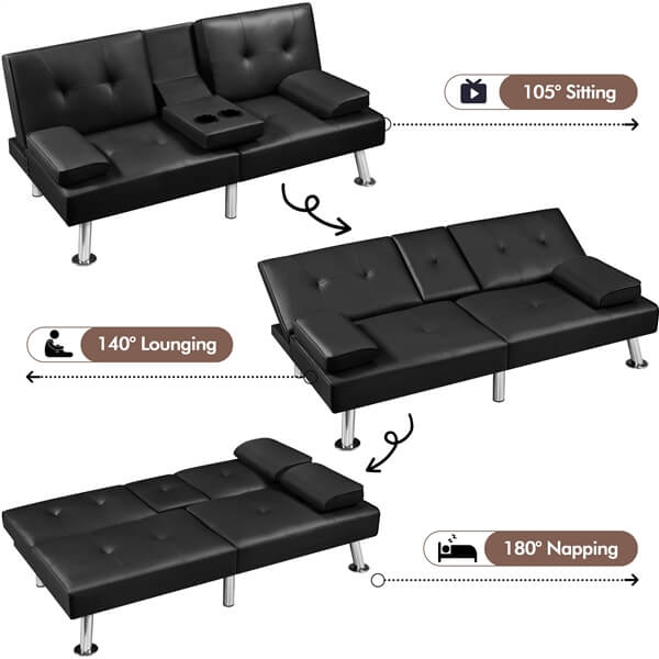 Yaheetech Convertible Sofa Bed - Image 15