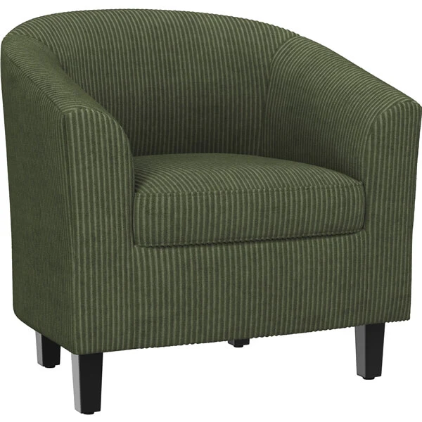 Yaheetech Corduroy Barrel Chair - Image 2