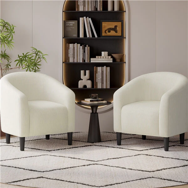 Yaheetech Furry Accent Chairs - Image 8