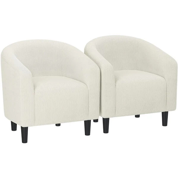 Yaheetech Furry Accent Chairs - Image 2