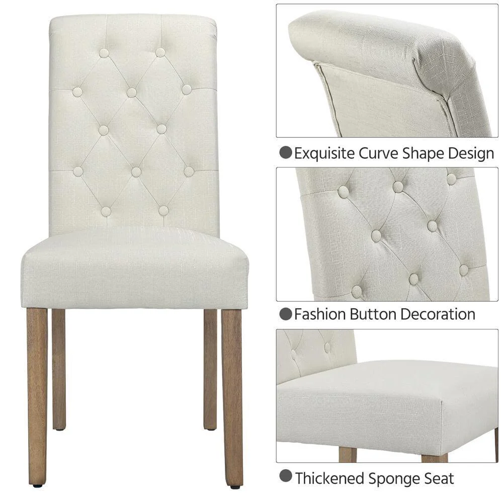 Yaheetech Dining Chairs Faux Leather Parsons Dining Chairs - Image 10
