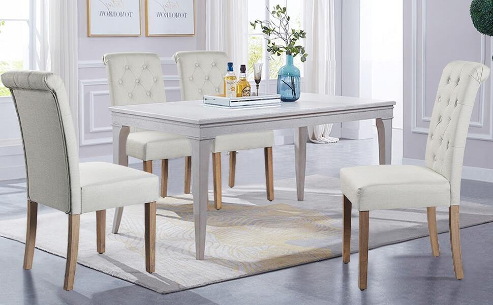 Yaheetech Dining Chairs Faux Leather Parsons Dining Chairs - Image 15