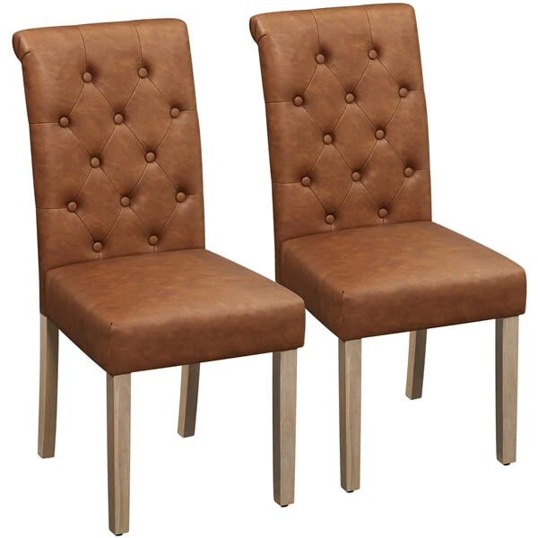 Yaheetech Dining Chairs Faux Leather Parsons Dining Chairs - Image 6
