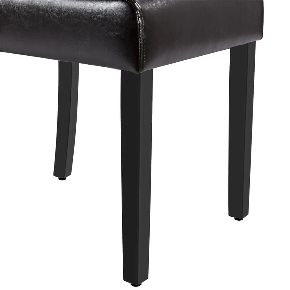 Yaheetech Button Tufted Dining Chairs Parsons Chair Set of 2 - Image 10