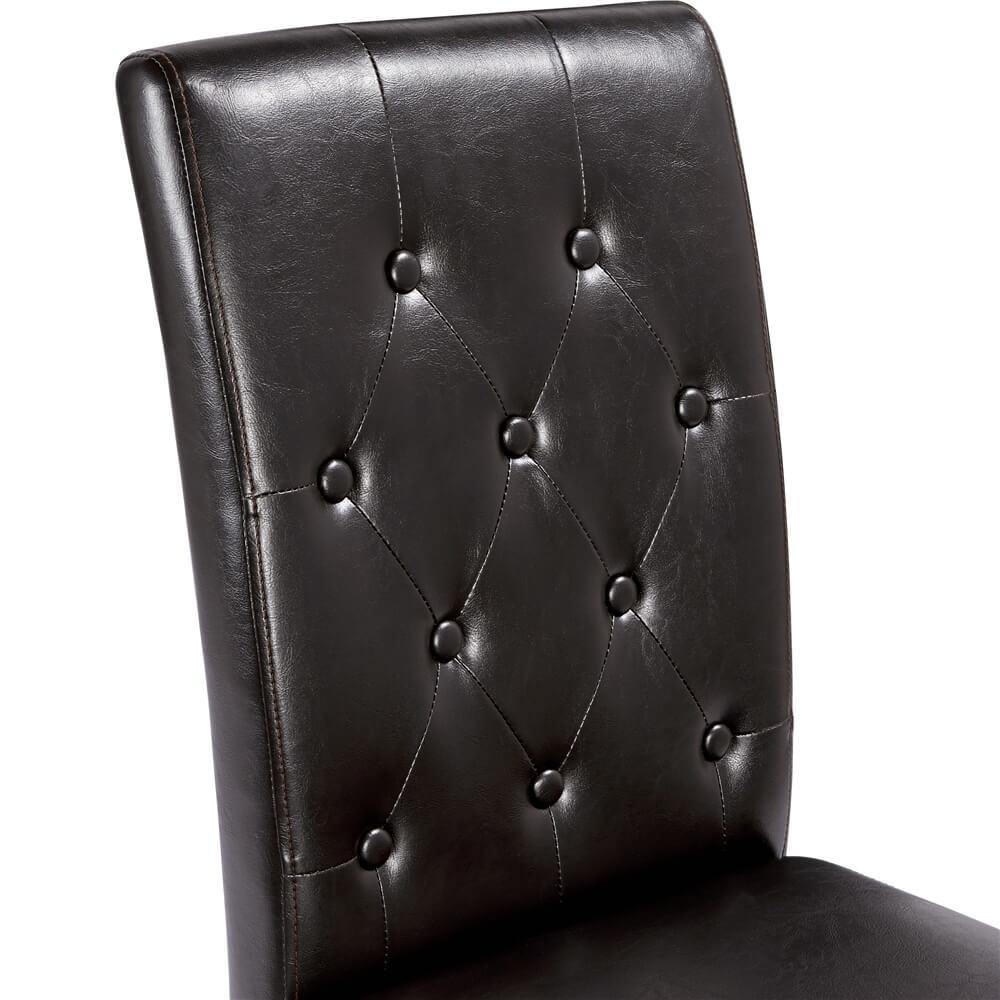 Yaheetech Button Tufted Dining Chairs Parsons Chair Set of 2 - Image 9