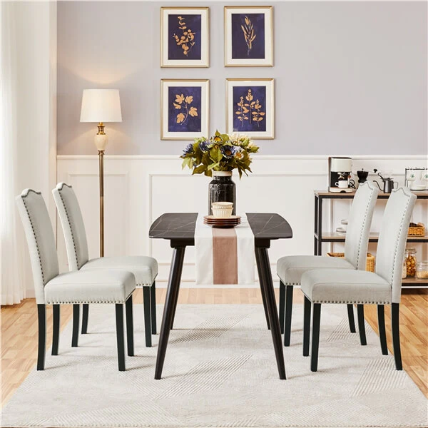 Yaheetech Dining Chairs Set of 2 Dining Room Chairs - Image 6