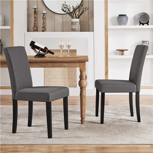 Yaheetech Dining Chairs Set of 2 Fabric Upholstered Parson - Image 7