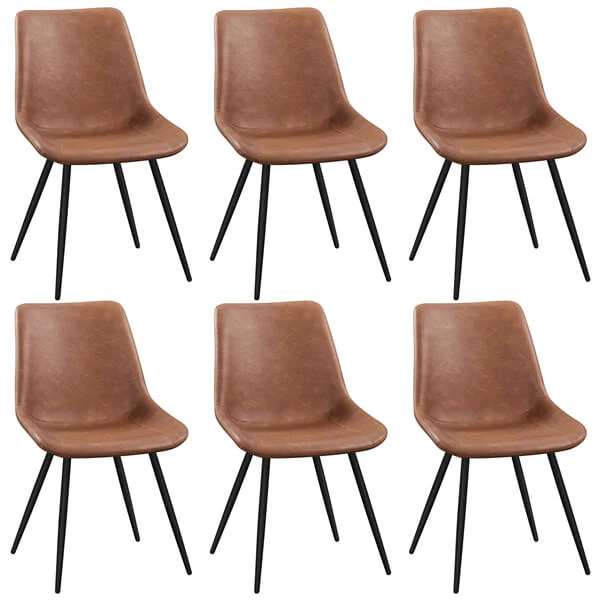 Yaheetech Dining Room Chairs Set of 6 Mid Century Dining Chairs - Image 3