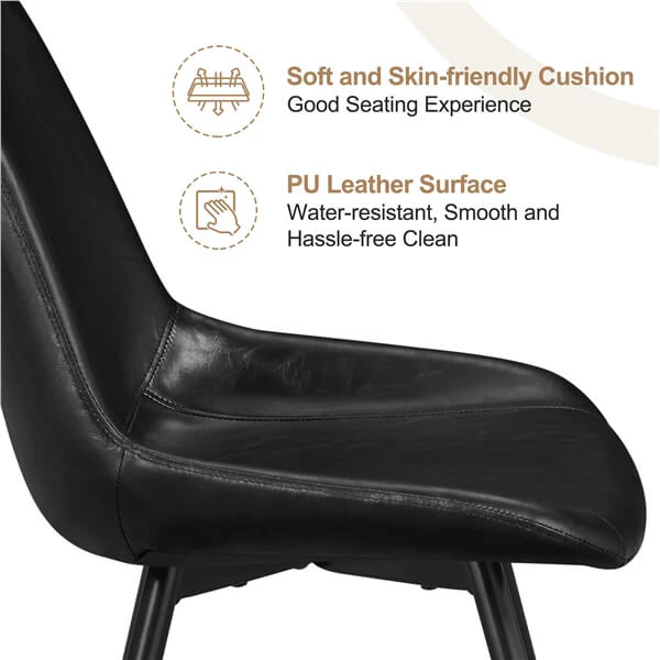 Yaheetech Dining Room Chairs Set of 6 Mid Century Dining Chairs - Image 6