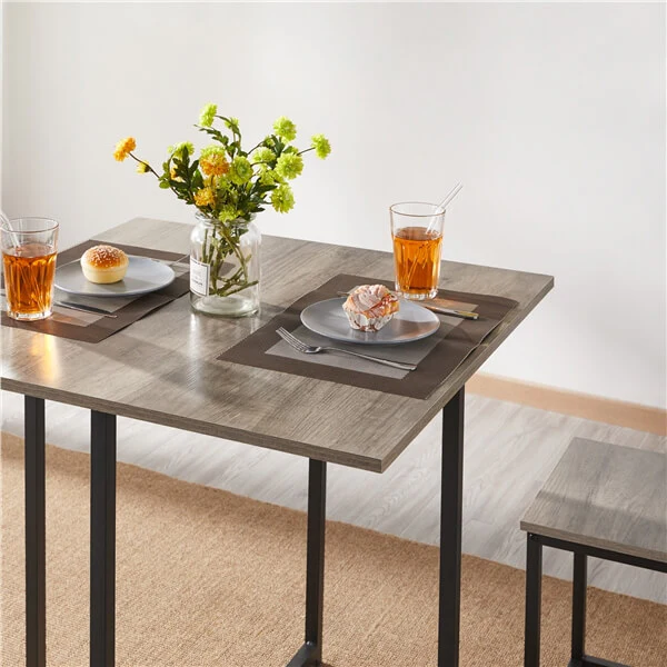 Yaheetech Dining Table Set for 4 Industrial Kitchen Table with 4 Chairs - Image 9