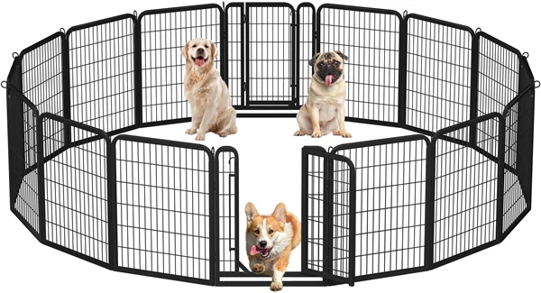 Yaheetech Dog Playpen Outdoor, 32 inch 8/12 Panels - Image 2