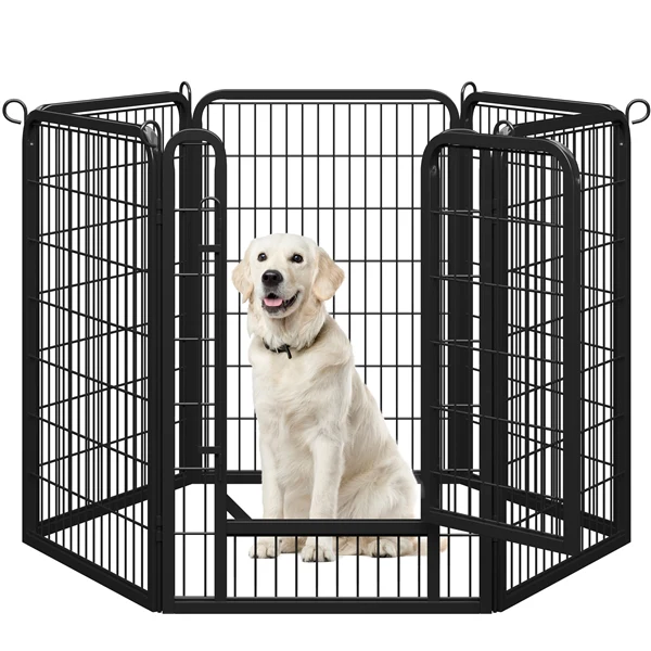 Yaheetech Dog Playpen Outdoor, 40 inch 2/6 Panels - Image 3