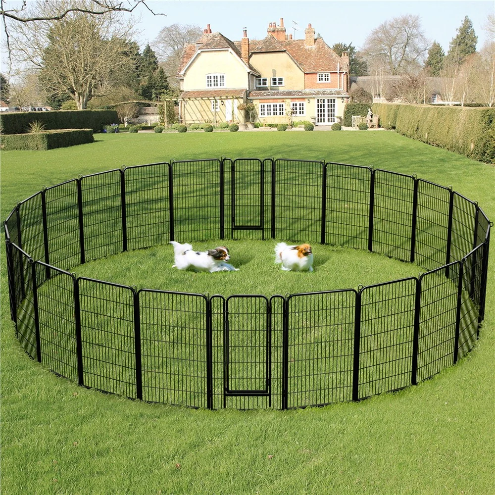 Yaheetech Dog Playpen Outdoor, 47 inch 6/8 Panels 47.5″ Tall