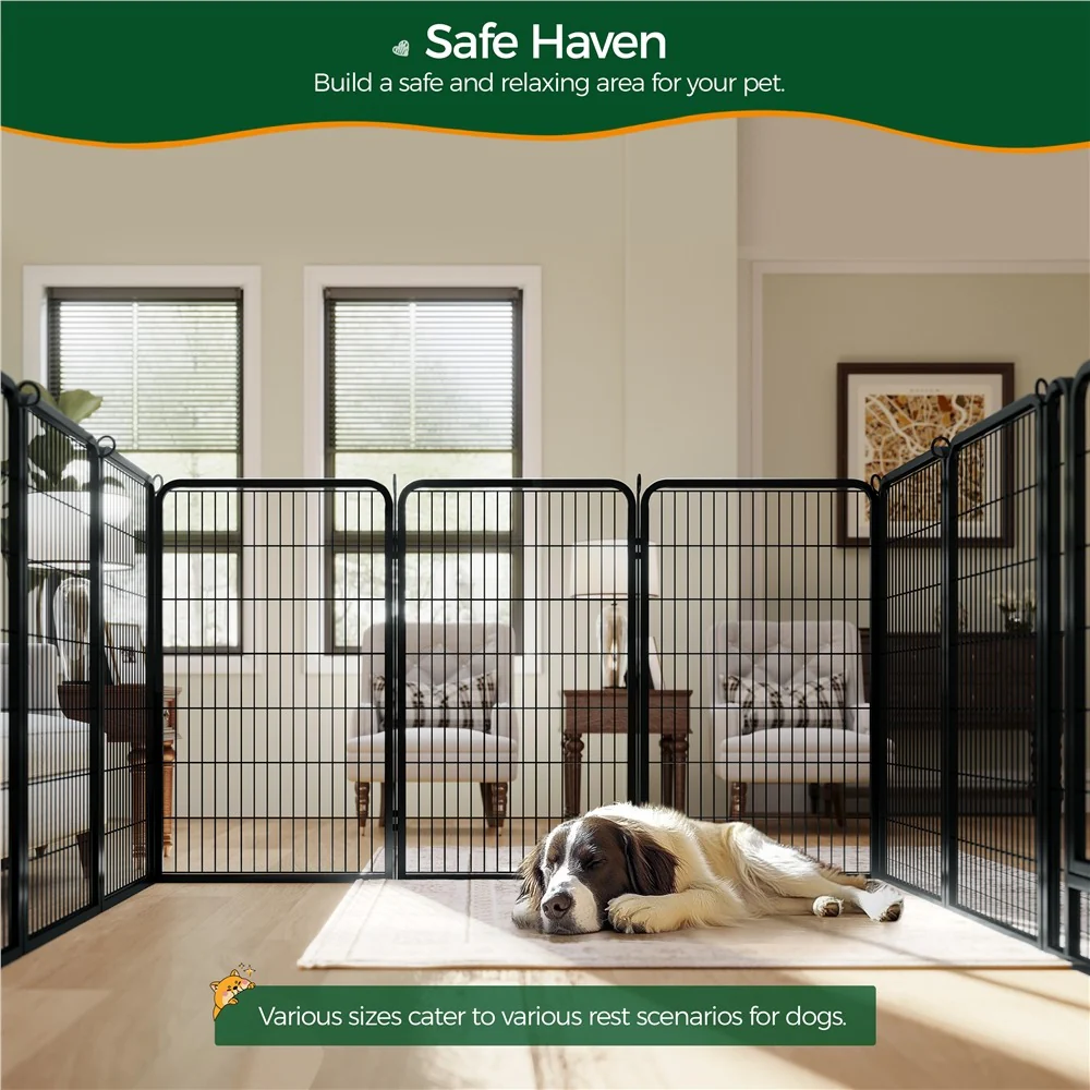 Yaheetech Dog Playpen Outdoor, 47 inch 6/8 Panels 47.5″ Tall - Image 8
