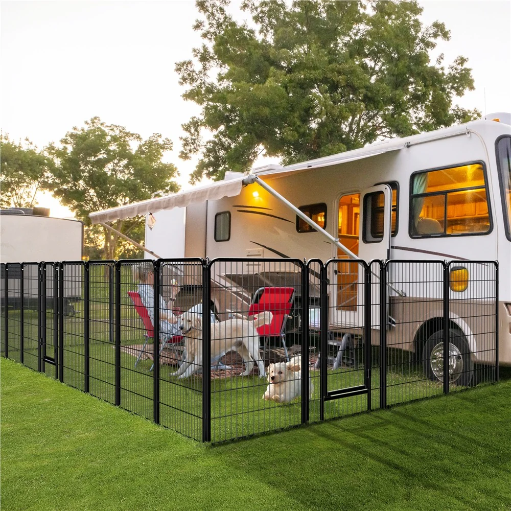 Yaheetech Dog Playpen Outdoor, 47 inch 6/8 Panels 47.5″ Tall - Image 9