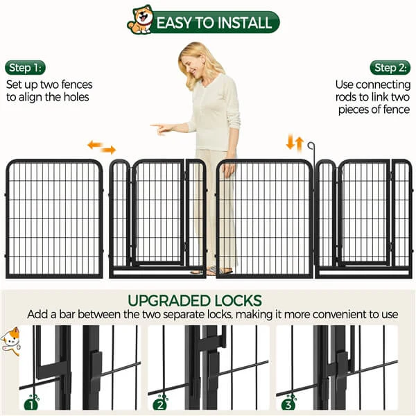 Yaheetech Dog Playpen Outdoor - Image 7