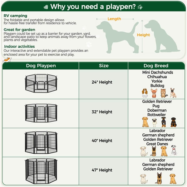 Yaheetech Dog Playpen Outdoor - Image 8