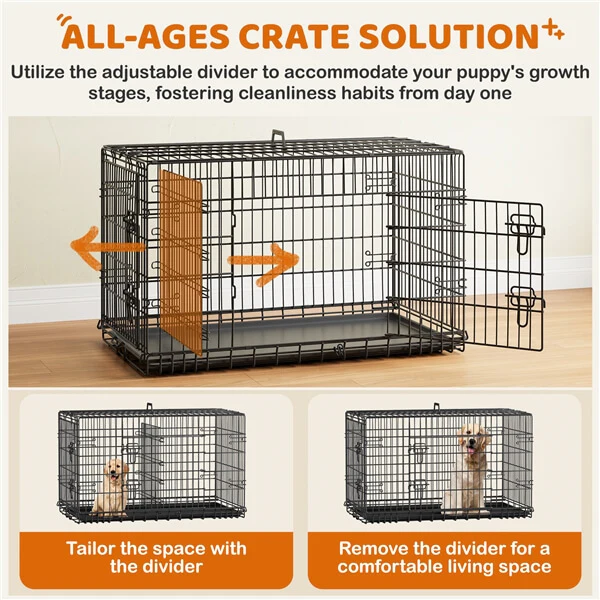 Yaheetech Double Door Dog Crate - Image 6