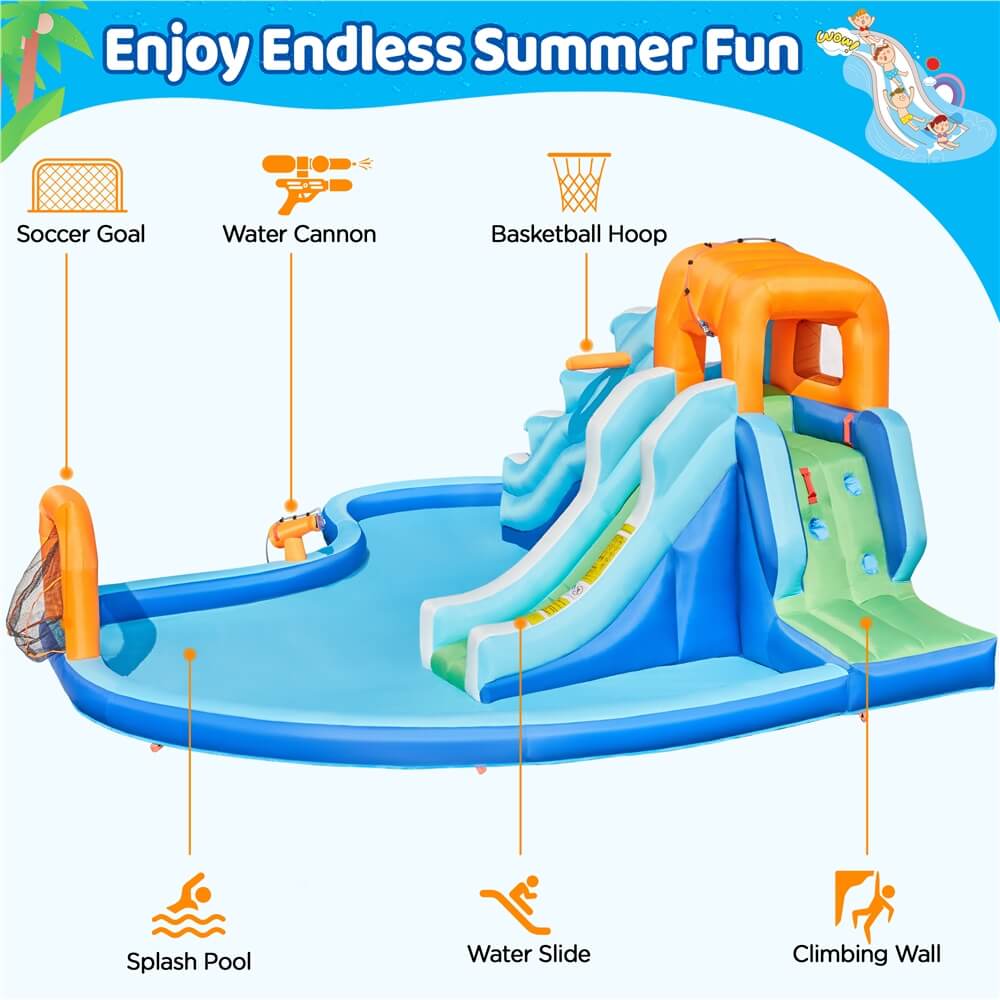 Yaheetech Dual Lane Inflatable Water Slide - Image 5