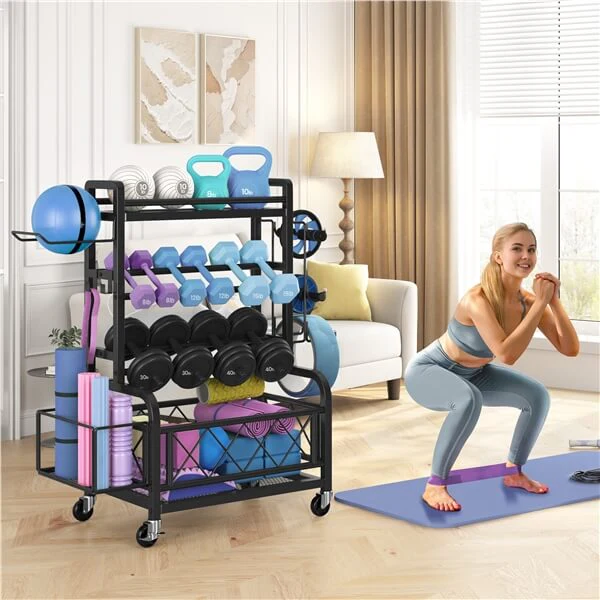 Yaheetech Dumbbell Rack Yoga Mat Storage Rack