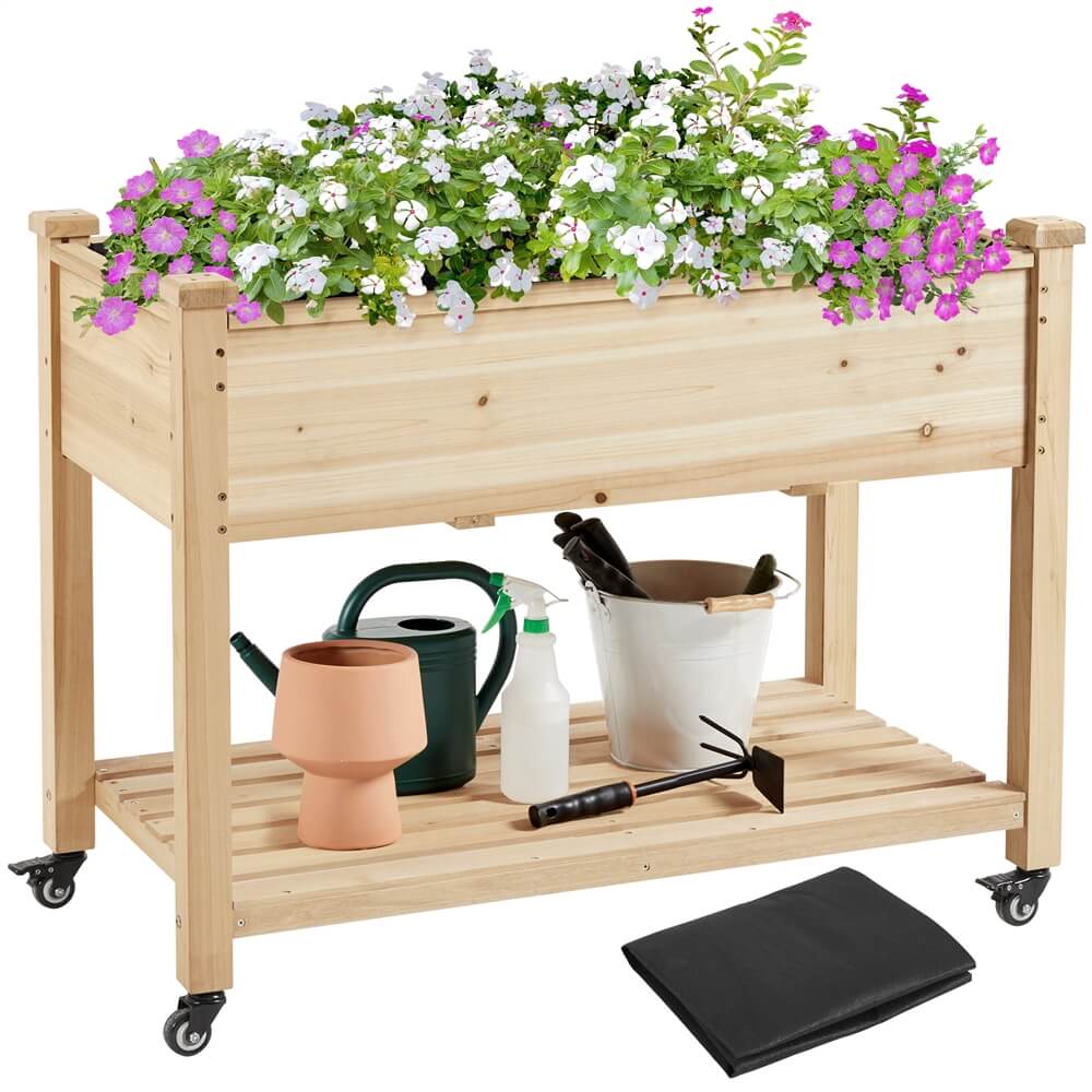 Yaheetech Elevated Garden Bed 42x23x33in - Image 2