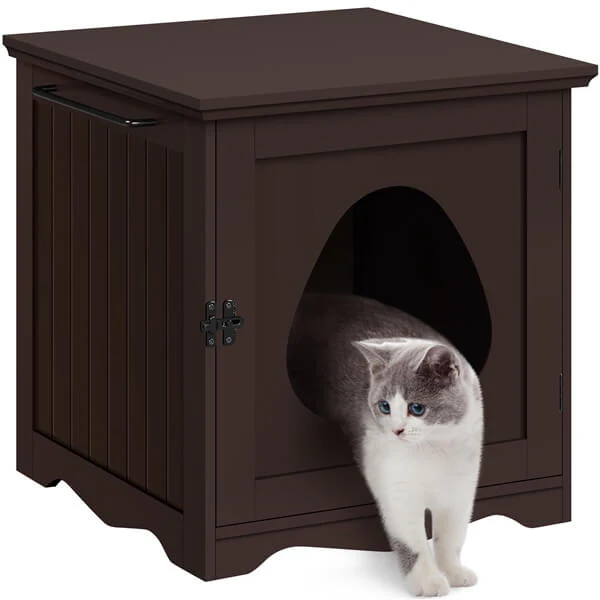 Yaheetech Enclosed Litter Box - Image 3